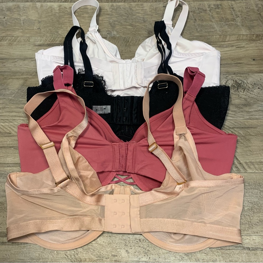 Soma Playtex Auden Vanity Fair Bundle 4 Bras Variety Unbelievable Lift Unlined - Picture 5 of 11